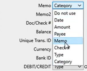 Mapping CSV files Step 4: review mapping memo