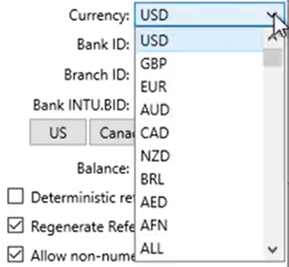 CSV2QFX Step 8: Currency