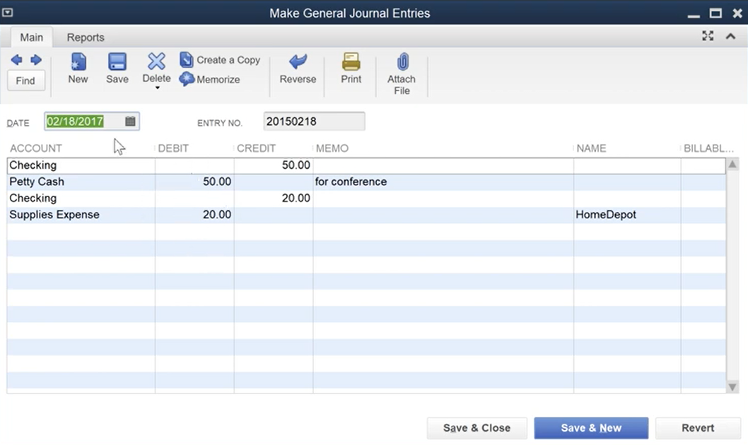 Import GJE from CSV Excel onto QB Desktop Step 24: Entries imported