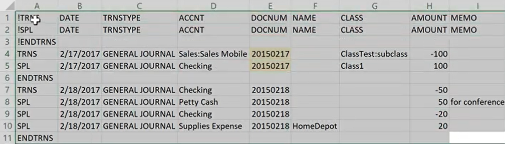 Import GJE from CSV Excel onto QB Desktop Step 9: Select the final result