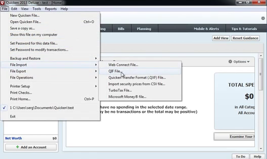 How to import QFX Web Connect files as QIF files into Quicken 2013 or earlier Step 14: file import
