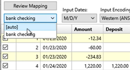Mapping CSV files Step 14: auto mapping