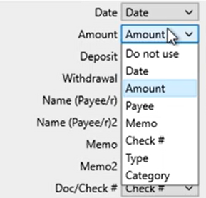 Mapping CSV files Step 6: review mapping amount