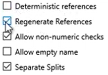 Set attributes to convert to the OFX format Step 8: Regenerate references