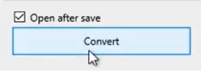 Set parameters to convert to the QFX format Step 14: Convert