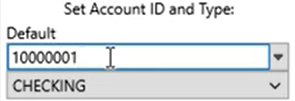 Set parameters to convert to the QFX format Step 3: Account ID