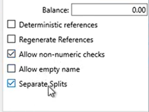 Setting attributes QBO files Step 6: Balance